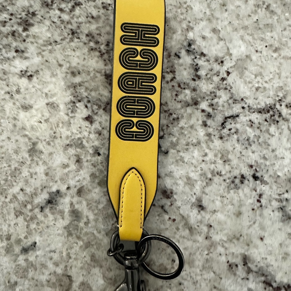 Coach Vibrant Yellow Keychain